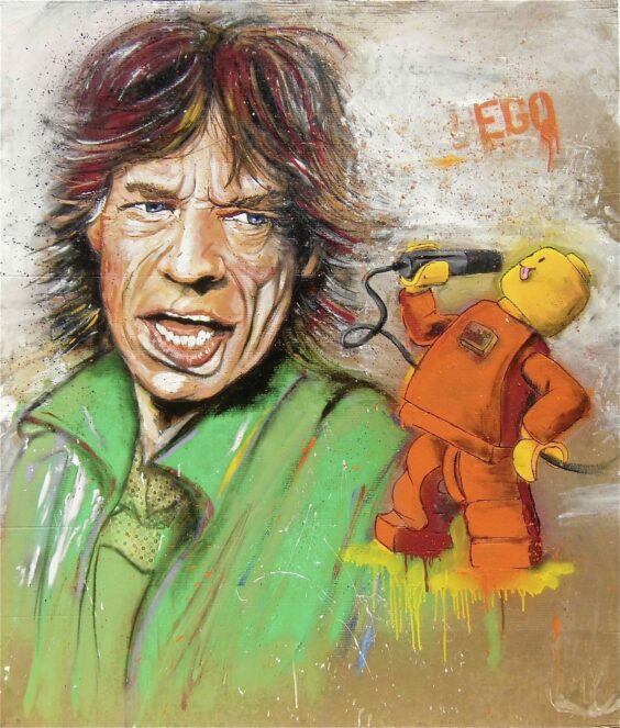 Mick Jagger and his alter ego