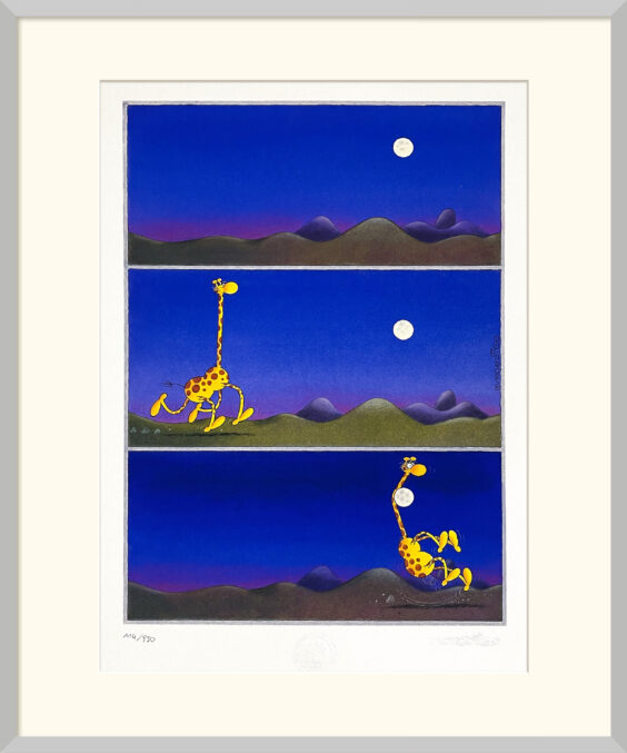 Giraffe and Moon