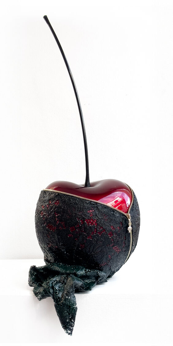 Erotic Cherry Metallic Dark Red